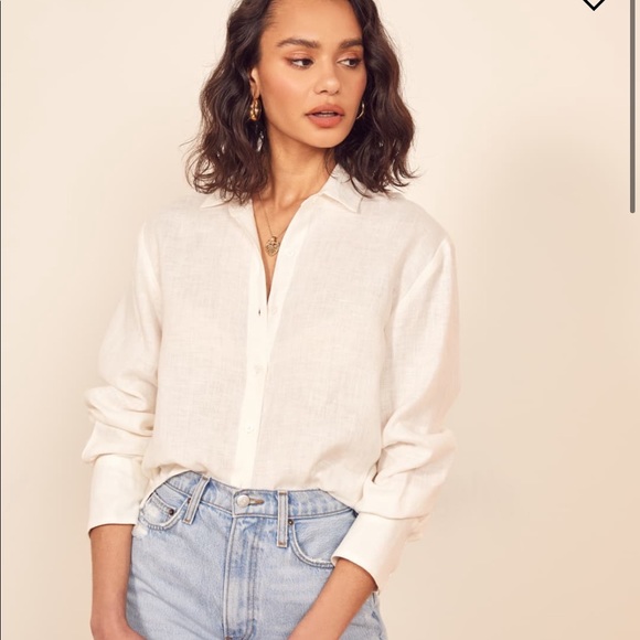 Reformation Tops - Reformation Linen Button Down